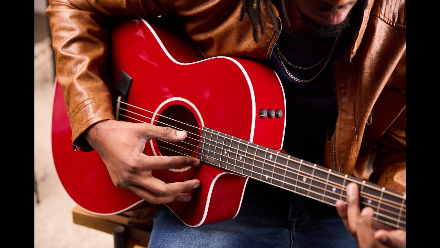 214ce-RED DLX Maple Acoustic-Electric Guitar | Taylor Guitars